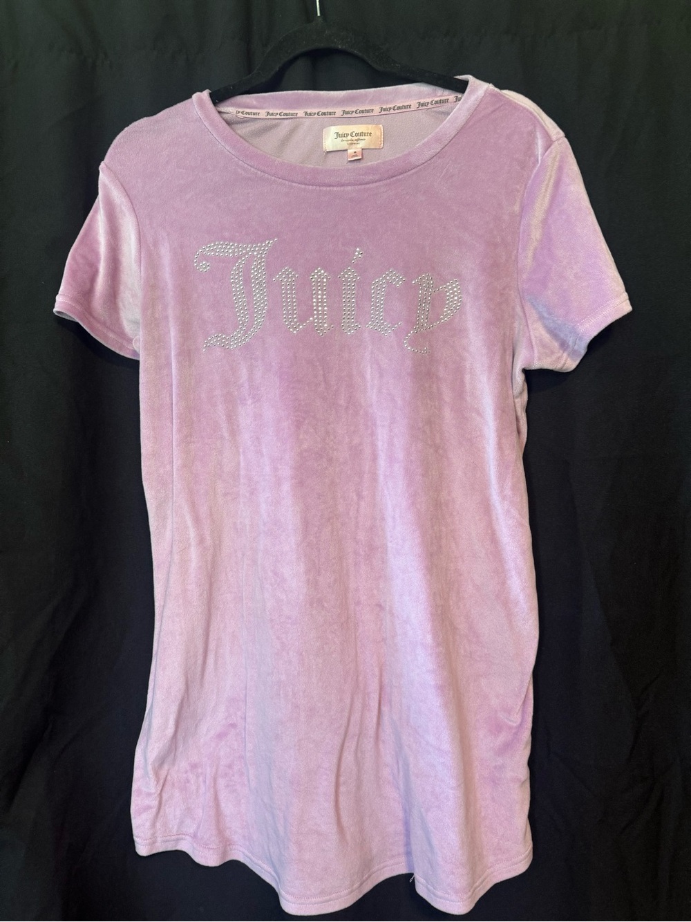 Juicy Couture Women's Lavender Velour 'Juicy' Tee